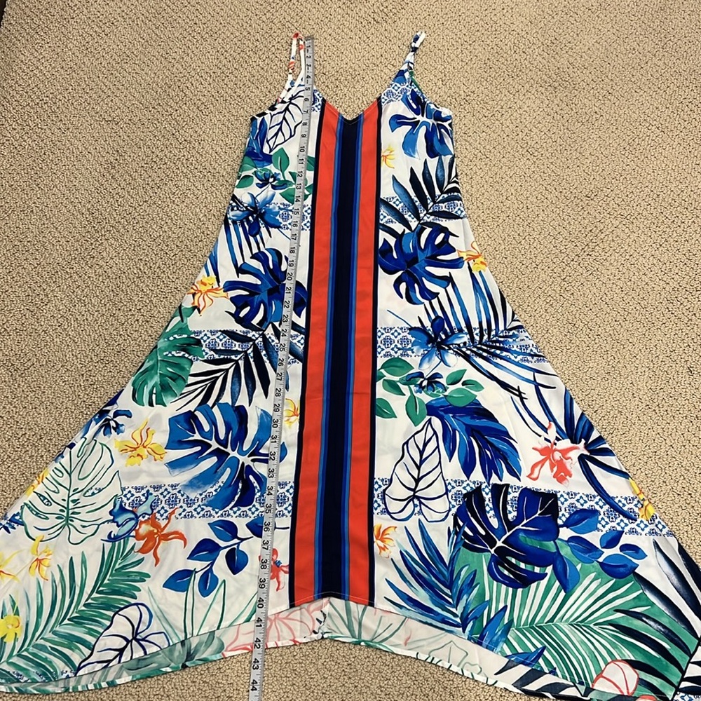 Tommy Bahama Palm Party Scarf Handkerchief Dress or Beach Pool Swim Cover Up XS - Picture 10 of 11